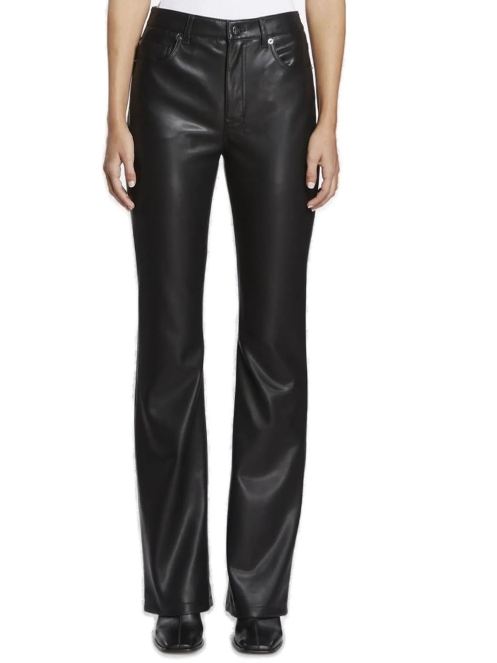 Ksubi soho pants  Black Faux Leather Straight-Leg Pants